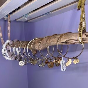 Alex and Ani mix of bracelets